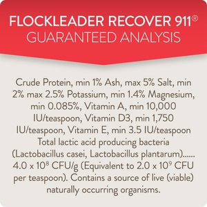 FlockLeader Recover 911 Poultry Supplement, 8-oz bag