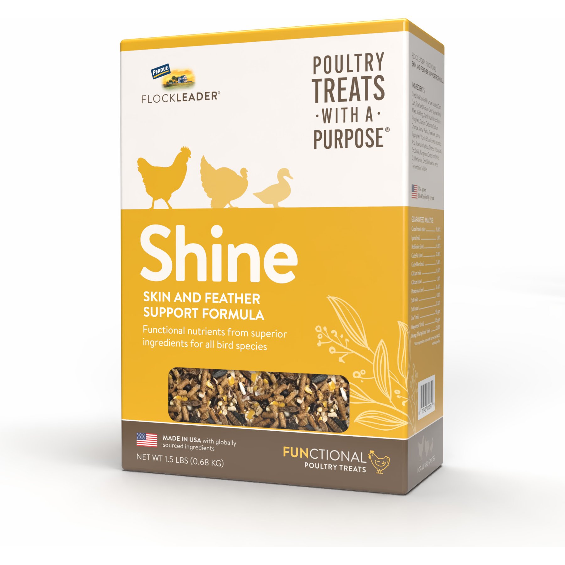 FlockLeader Shine Functional Poultry Treat, 1.5-lb bag