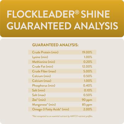 Show full view: FlockLeader Shine Functional Poultry Treat, 3.5-lb bag  slide 9 of 12