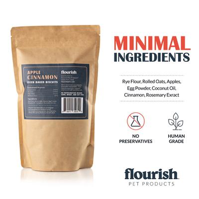 Show full view: Flourish Apple Cinnamon Biscuit Dog Treats, 7-oz bag slide 3 of 3