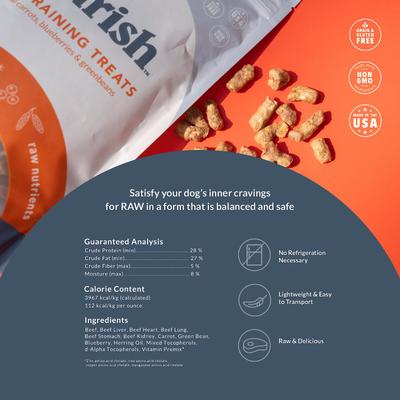 Show full view: Flourish Beef Freeze-Dried Training Treats, 8-oz bag slide 4 of 5