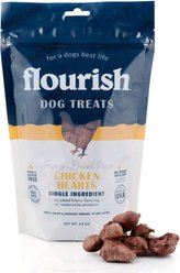 Flourish Chicken Hearts Freeze-Dried Dog Treats, 4.8-oz bag