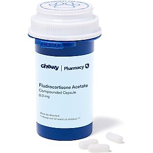 Fludrocortisone Acetate Compounded Capsule, 0.3 mg, 1 capsule for Veterinary use