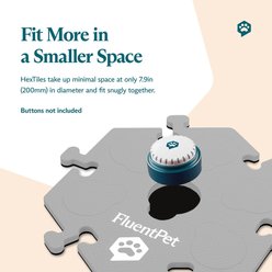 FluentPet HexTiles Dog & Cat Games & Puzzles Toy, Yellow slide 2 of 4