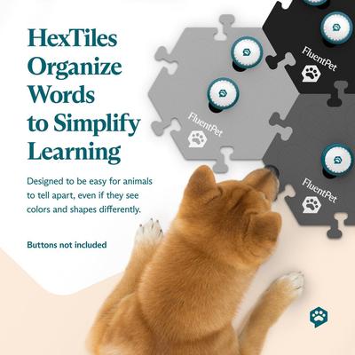 Show full view: FluentPet HexTiles Dog & Cat Games & Puzzles Toy, Yellow slide 4 of 4