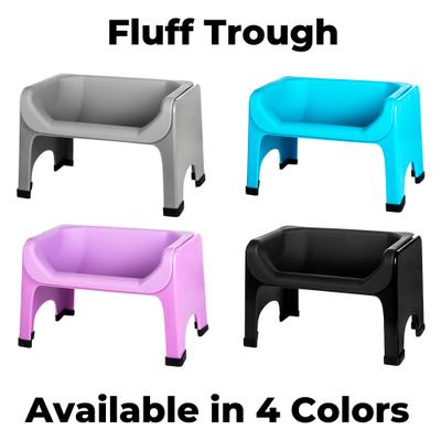 Show full view: Fluff Trough Elevated Dog & Cat Feeder, Purple, Standard slide 6 of 9