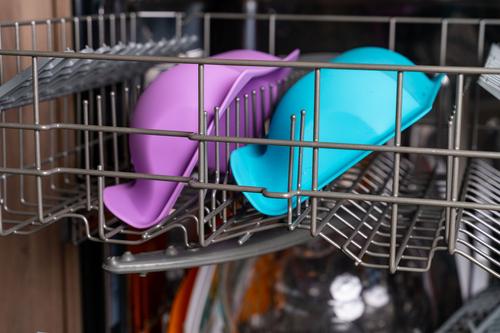 Show full view: Fluff Trough Elevated Dog & Cat Feeder, Purple, Standard slide 8 of 9