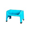 Fluff Trough Elevated Dog & Cat Feeder, Teal, Standard