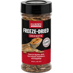 Fluker's Freeze-Dried Crickets Reptile Treats, 1.2-oz jar
