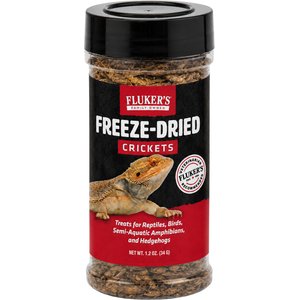 Fluker's Freeze-Dried Crickets Reptile Treats, 1.2-oz jar