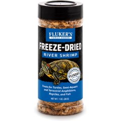 Fluker's Freeze-Dried River Shrimp Reptile Treats, 1-oz jar