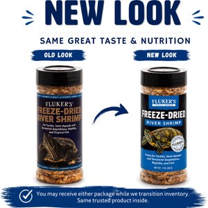 Fluker's Freeze-Dried River Shrimp Reptile Treats, 1-oz jar