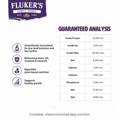 Show full view: Fluker's Tortoise Diet Land Turtle Reptile Food Crumble, 40 lb bag slide 2 of 9