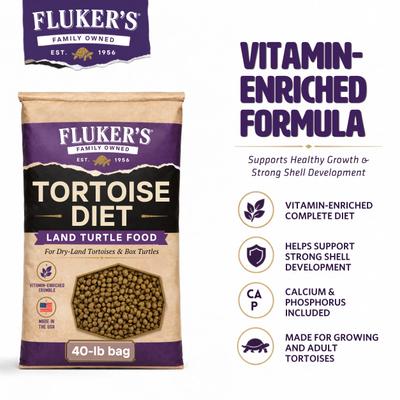 Show full view: Fluker's Tortoise Diet Land Turtle Reptile Food Crumble, 40 lb bag slide 6 of 9