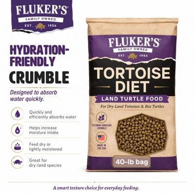 Show full view: Fluker's Tortoise Diet Land Turtle Reptile Food Crumble, 40 lb bag slide 8 of 9