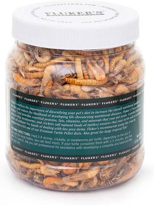 Show full view: Fluker's 5 Star Medley Freeze-Dried Aquatic Turtle Treats, 1.5-oz jar slide 4 of 6