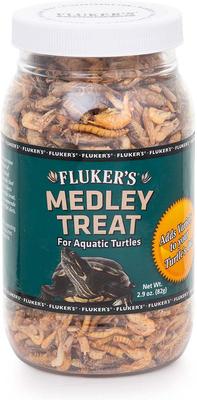 Show full view: Fluker's 5 Star Medley Freeze-Dried Aquatic Turtle Treats, 2.9-oz jar, bundle of 2 slide 2 of 5