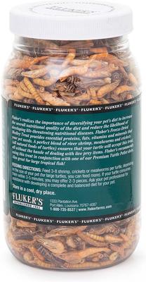 Show full view: Fluker's 5 Star Medley Freeze-Dried Aquatic Turtle Treats, 2.9-oz jar, bundle of 2 slide 3 of 5