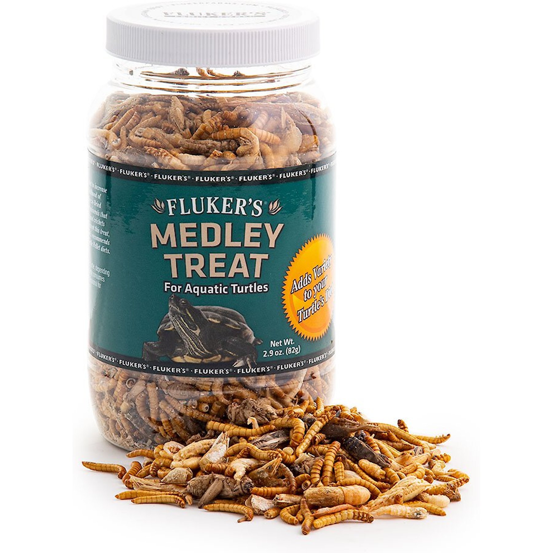 Fluker's 5 Star Medley Freeze-Dried Aquatic Turtle Treats, 2.9-oz jar, bundle of 2