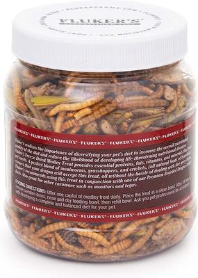 Show full view: Fluker's 5 Star Medley Freeze-Dried Bearded Dragon Treats, 1.8-oz jar slide 4 of 6