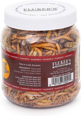 Show full view: Fluker's 5 Star Medley Freeze-Dried Bearded Dragon Treats, 1.8-oz jar slide 5 of 6