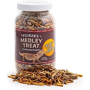 Fluker's 5 Star Medley Freeze-Dried Bearded Dragon Treats, 3.2-oz jar, bundle of 2