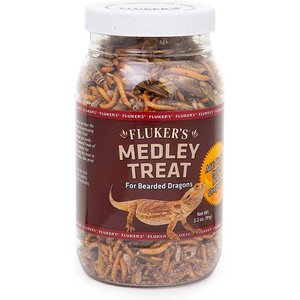 Fluker's 5 Star Medley Freeze-Dried Bearded Dragon Treats, 3.2-oz jar