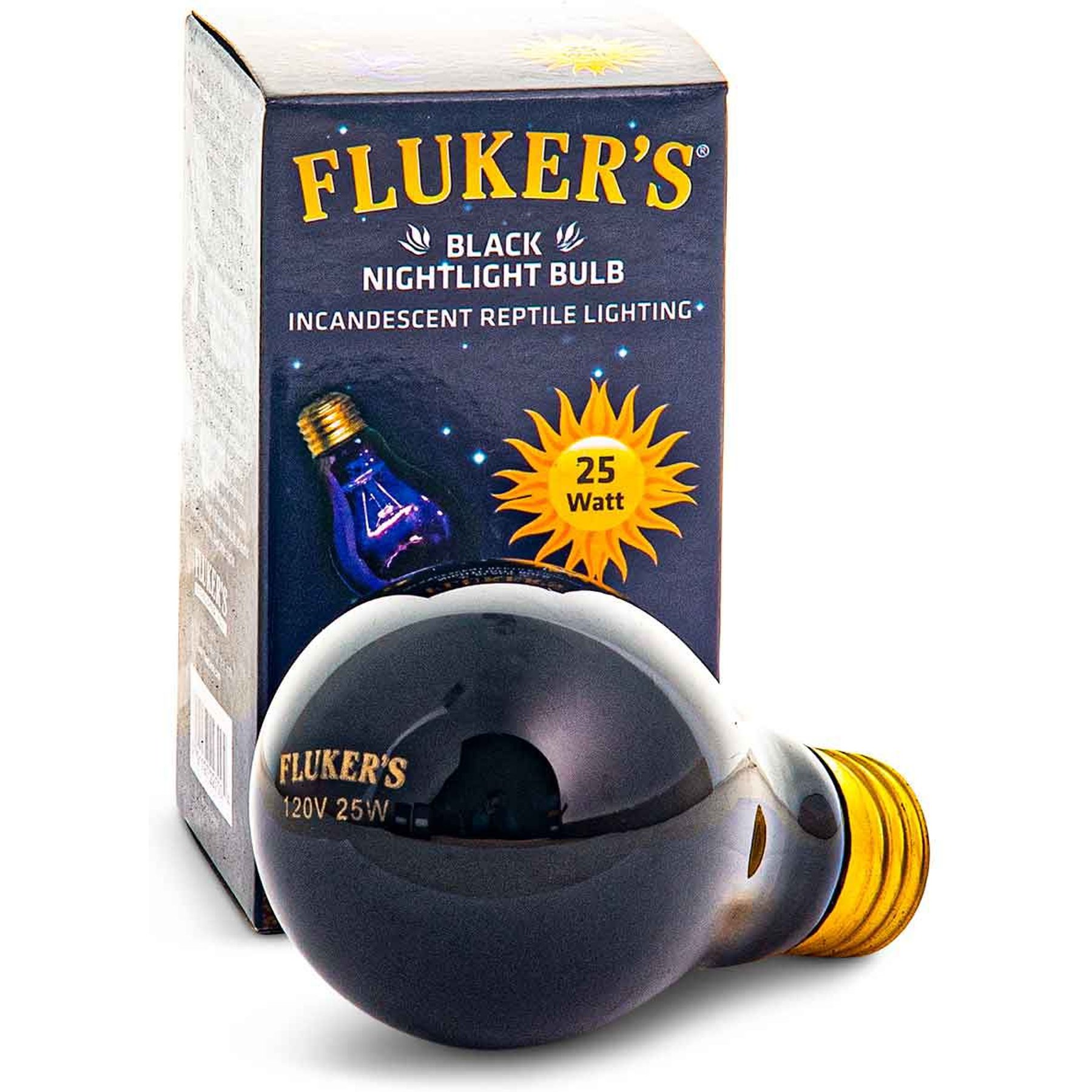 Flukers Black Nightlight Incandescent Bulb - JRJ Affordables