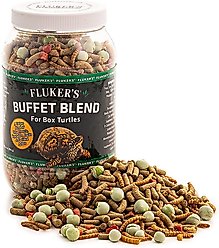 Fluker's Box Turtle Buffet Blend Reptile Food, 6.5-oz bag