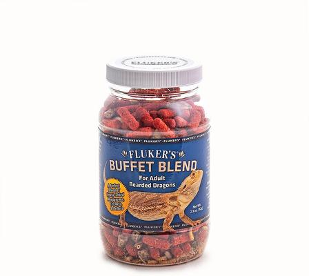 Show full view: Fluker's Buffet Blend Adult Bearded Dragon Food, 2.9-oz jar slide 2 of 5