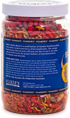Show full view: Fluker's Buffet Blend Adult Bearded Dragon Food, 7.5-oz jar slide 3 of 5
