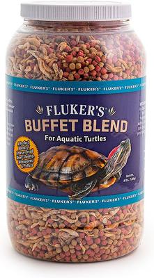 Show full view: Fluker's Buffet Blend Aquatic Turtle Food, 4-lb jar slide 2 of 5