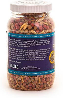 Show full view: Fluker's Buffet Blend Aquatic Turtle Food, 7.5-oz jar slide 3 of 5