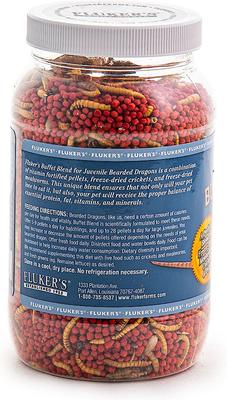 Show full view: Fluker's Buffet Blend Juvenile Bearded Dragon Food, 4.4-oz jar slide 3 of 5