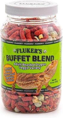Show full view: Fluker's Buffet Blend Veggie Variety Adult Bearded Dragon Food, 4.5-oz jar slide 2 of 5