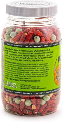 Show full view: Fluker's Buffet Blend Veggie Variety Adult Bearded Dragon Food, 4.5-oz jar slide 3 of 5