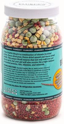 Show full view: Fluker's Buffet Blend Veggie Variety Juvenile Bearded Dragon Food, 5-oz jar slide 3 of 5