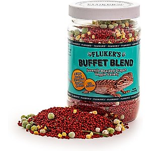 Fluker's Buffet Blend Veggie Variety Juvenile Bearded Dragon Food, 9-oz jar