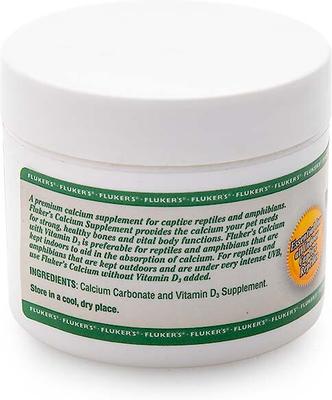 Show full view: Fluker's Calcium with Vitamin D3 Indoor Reptile Supplement, 2-oz jar slide 2 of 5