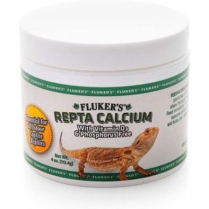Fluker's Calcium with Vitamin D3 Indoor Reptile Supplement, 4-oz jar