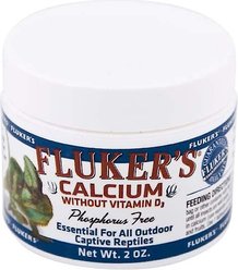 Fluker's Calcium without Vitamin D3 Outdoor Reptile Supplement, 2-oz jar