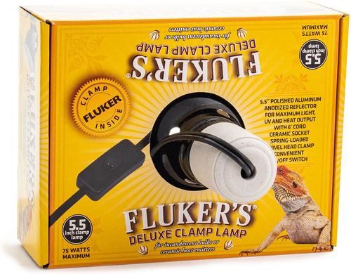 Show full view: Fluker's Ceramic Clamp Lamp, 5.5-in slide 2 of 6