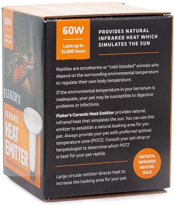 Show full view: Fluker's Ceramic Reptile Heat Emitter, 60-watt slide 5 of 7