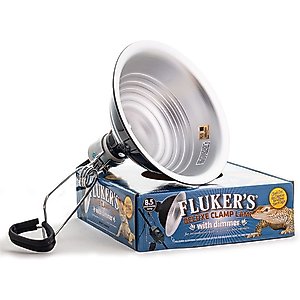 Fluker's Clamp Lamp with Dimmer, 8.5-in
