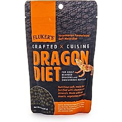 Fluker's Crafted Cuisine Adult Bearded Dragon Diet Reptile Food, 6.5-oz bag
