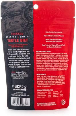 Show full view: Fluker's Crafted Cuisine Aquatic Turtle Food, 6.5-oz bag slide 2 of 2