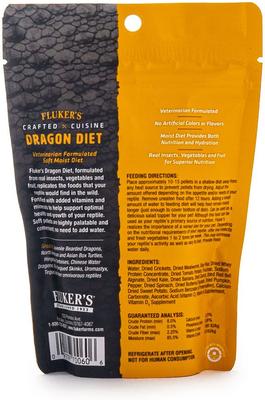 Show full view: Fluker's Crafted Cuisine Juvenile Bearded Dragon Diet Reptile Food, 6.5-oz bag slide 2 of 2