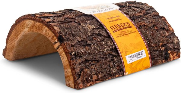 Fluker's Critter Cavern Corner Half Log Reptile Hideout