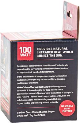 Show full view: Fluker's Deep Thermal Heat Lamp Reptile Bulb, 100 watt slide 3 of 6