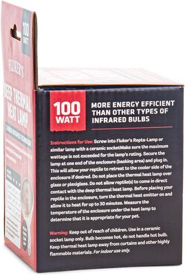 Show full view: Fluker's Deep Thermal Heat Lamp Reptile Bulb, 100 watt slide 5 of 6